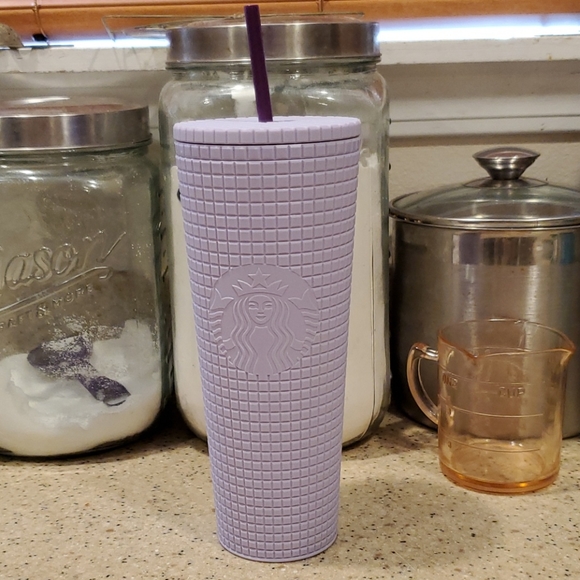 Starbucks Lavender Grid Tumbler NWT
